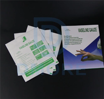 Skreddersydd sykehus parafin gasbind stoff gasbind steril vparaffin gas vattp...